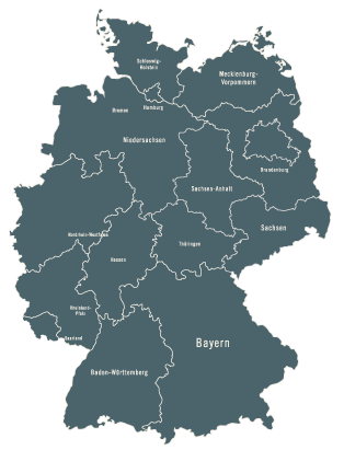 DE Map 2 Deutschlandweite Vor-Ort-Reinigung